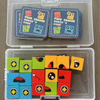 2cm plastic box face changing rubik's cube