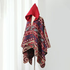 Cloak with hood - red