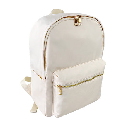 High quality simple backpack in stock waterproof backpack leisure bag large capacity school nylon storage bag