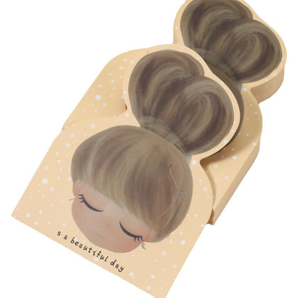 Cute Girl Children's Hair Accessories Card Ball Hair Clip Large Intestine Hair Ring Display Packaging Card DIY Packaging Accessories