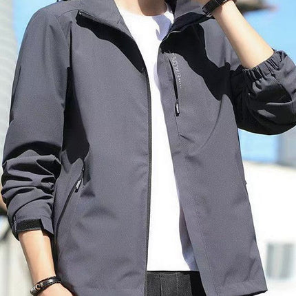 Men's Windproof and Waterproof Outdoor Windbreaker, Spring and Autumn Thin Jacket, Trendy Brand, Couple's Single-Layer Mountaineering Jacket for Women
