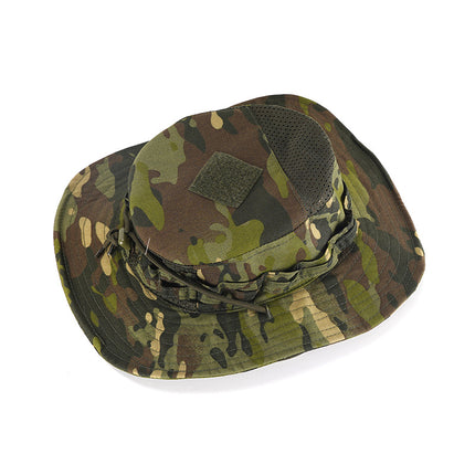 Foreign trade new military fan PRO second generation round hat with large brim spring and summer sunshade breathable tactical camouflage benney hat