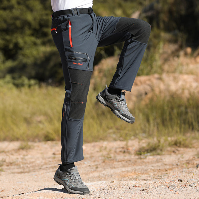 Cross-border explosions soft shell assault pants for men and women autumn and winter thick warm outdoor wear-resistant ski climbing pants waterproof wholesale