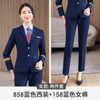 (female) sapphire blue jacket pants / S
