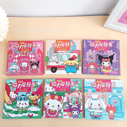 Handmade DIY Quiet Book Magnetic Sticker Magnetic Suction Large Kidsren's Educational Toy Girl Mini Magnetic Quiet Book