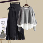 Gray suit two piece set / M [recommendation 40-50kg ]