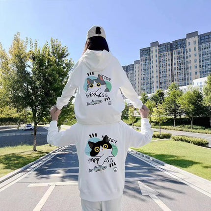 High-grade oversize Men's and Women's Top Special Couple Clothing Autumn and Winter fleece-lined Hooded Sweat Fashion Brand Class Clothes