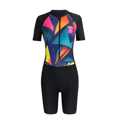 Swimsuit for Girls 2025 New One-Piece Sports Student Slimming Look Belly-Covering Plus Size Fat mm 100kg Swimming Pool Swimsuit