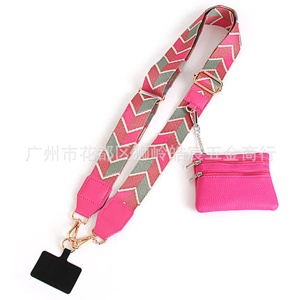 Cross-Border Amazon Mobile Phone Lanyard Strap with Detachable Shoulder Crossbody Shoulder Strap with Detachable Coin Purse