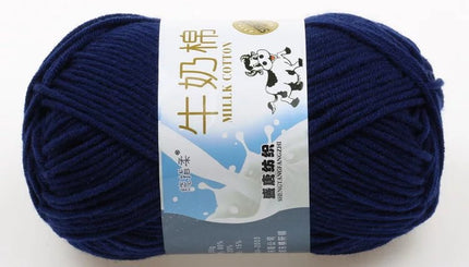Five-Strand Milk Cotton Wool Ball Wholesale Medium Thick Thread Crochet Doll Shoes Scarf Handmade DIY Knitting Material Package