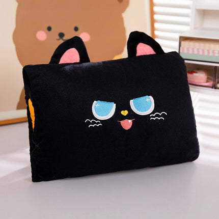 Cartoon winter warm hand pillow can be inserted cute plush toy doll pillow learn girls warm hand doll