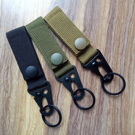 Outdoor Tactical Nylon Ribbon Hanging Buckle Multifunctional Mountaineering Buckle Eagle Beak Multi-purpose Belt Keychain