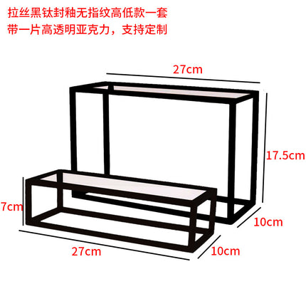 Clothing Store, Shoe Store, and Bag Display Props, High and Low Models, Stainless Steel Shoe and Bag Display Racks, Hot-Selling Cross-Border Items