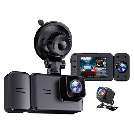 Cross-Border Three-Way Recording Wifi1080 High-Definition Camera P Driving Recorder with Parking Monitoring and Night Vision for Vehicle Use