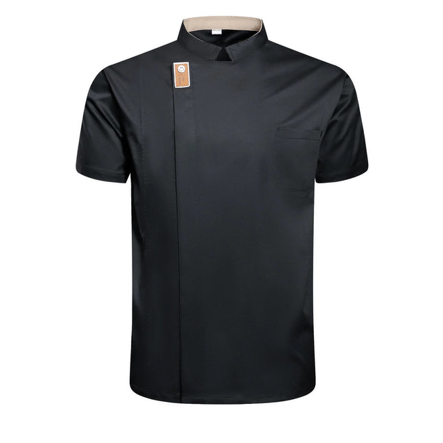 New Chinese-Style Catering Chef Work Clothes, Short-Sleeved, Thin, Breathable, Western Restaurant Baking Work Clothes
