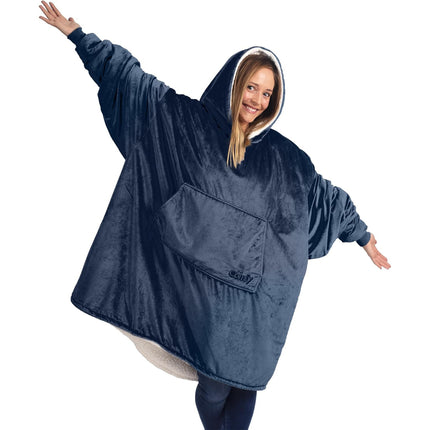 Lazy Blanket Tv Blanket Autumn and Winter Home Warm Sleepwear Pullover Anti-Cold Sweatshirt Thick Flannel Wearable Blanket