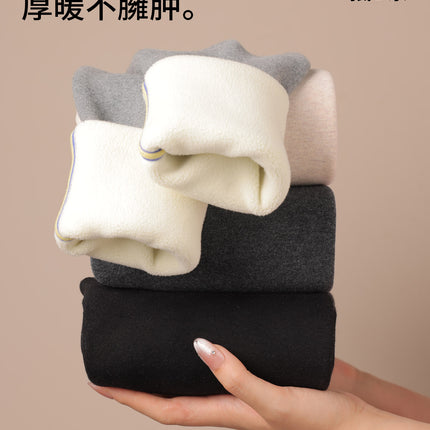 Tall Women's Lamb Wool Leggings Autumn and Winter New Thermal Cotton Pants with Fleece Thickened Plus Size High-Waisted Fleece Pants