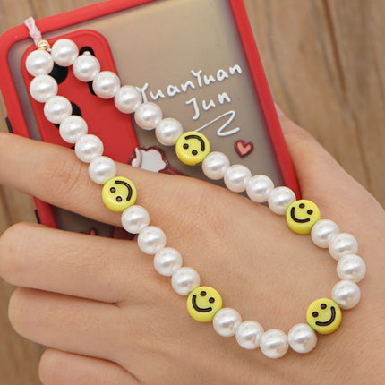Factory direct supply handmade beaded mobile phone lanyard bluetooth speaker lanyard flashlight fan selfie stick U disk sling