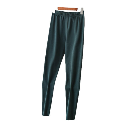 Autumn and Winter double-sided fleece-lined women's warm pants slimming long johns thickened plus size leggings underpants high waist pants