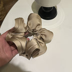 4029-5-light coffee bud satin hair tie