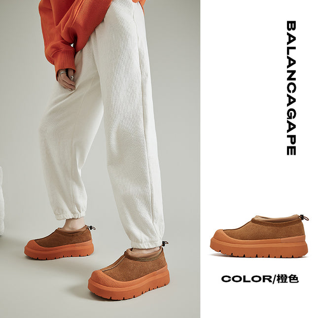 Wang Yibo Same Style Tasman Snow Boots Women's Winter Sheepskin One-piece fleece-lined Thick Warm Thick-bottom Cotton Boots