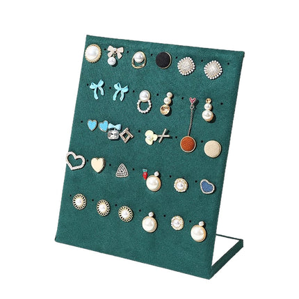 In-Stock Velvet Earring and Stud Display Board Necklace Bracelet Storage Rack Creative Jewelry Rack Accessory Stall Live Streaming Rack