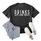 Black hemp gray (white font) / S