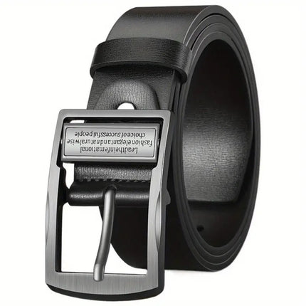 Vintage Belt Men's Genuine Leather Casual Business Simple Cowhide Belt Men's Young and Middle-aged Fashionable All-match Pin Buckle Belt