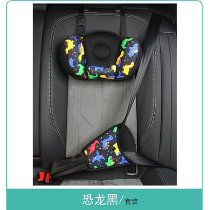Cross-Border Anti-Stranglehold Car Seat Belt Hanging Cartoon Pillow Car Rear Seat Cushion Neck Protector Children's Headrest