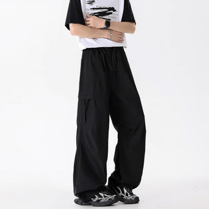 Workwear Style Men's Pants 2025 Summer New American Trendy Brand Waterproof Loose Sports Outdoor Hiking Straight-Leg Pants