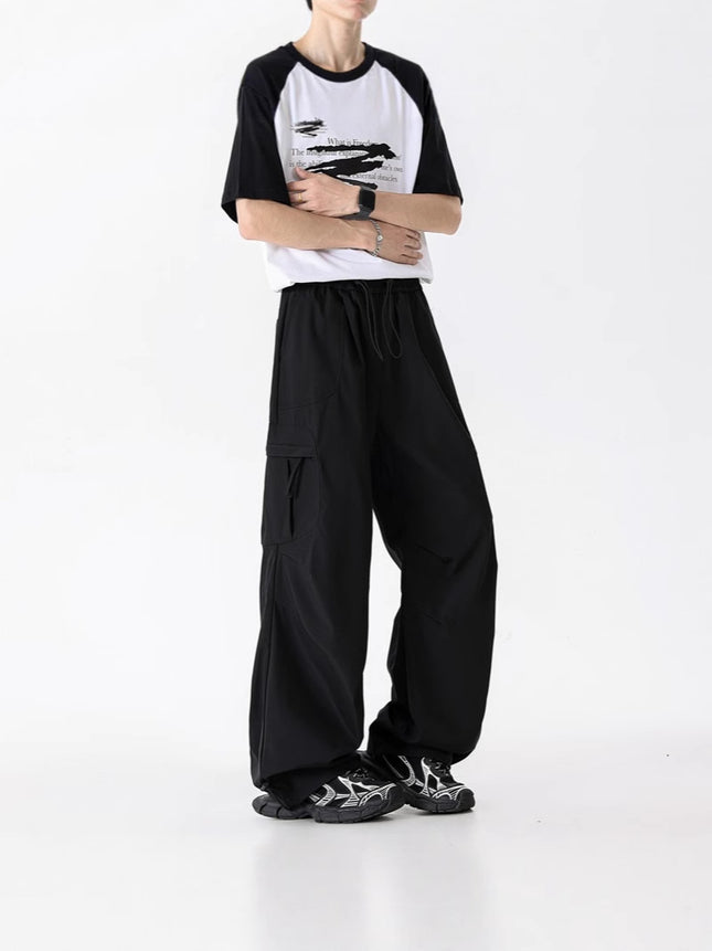 Workwear Style Men's Pants 2025 Summer New American Trendy Brand Waterproof Loose Sports Outdoor Hiking Straight-Leg Pants