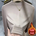 Apricot color with brushed thread / M