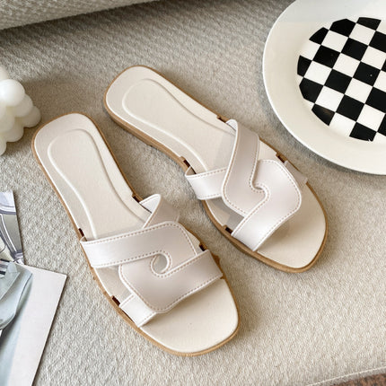 New Style Slippers for Women Summer Outer Wear K-Style Ins Popular Shrimp Skin Fashion Slippers Aliexpress Amazon Wholesale