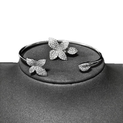 Cross-border Female Niche Opening Adjustable Bracelet Ring Popular Butterfly High Design Sense r5433-s8026