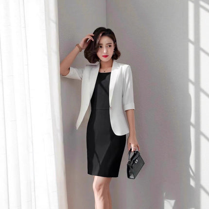 Original Authentic Professional Suit for Women, Spring & Fall Suit Skirt, Women's Dress, Two-Piece Set, Slim Formal Work Clothes for Women