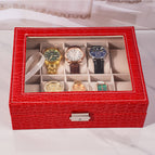 Bright red 10-compartment