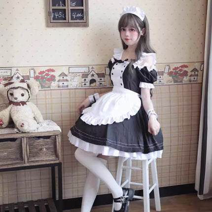 23 Years New Maid Outfit Cute Two-Dimensional Lolita Dress Cat Maid Uniform Restaurant Maid Suit