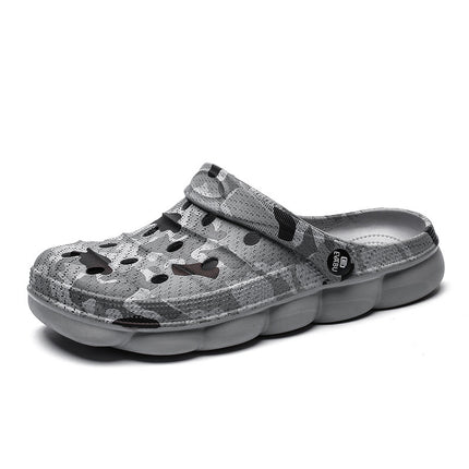 Couple's Cave Shoes Outdoor Non-slip Thick-soled Men's Beach Shoes Summer Outdoor Camouflage Two-Wearing Soft-soled Baotou Slippers