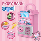 Pink dizi piggy bank / 7.9*8*11.5cm