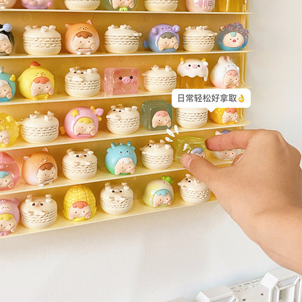 Cute Display Box Hand-Made Display Cabinet Wall-Mounted Blind Box Storage Display Rack Acrylic Transparent Small Ornament Display Rack
