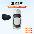 Side window sunshade-driver