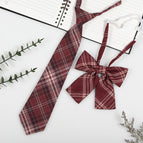Jk011 red prisoner (tie + collar flower)