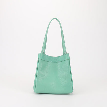 Factory wholesale New Korean version of leather small square bag Joker sheepskin bucket bag niche fashion underarm portable women's bag