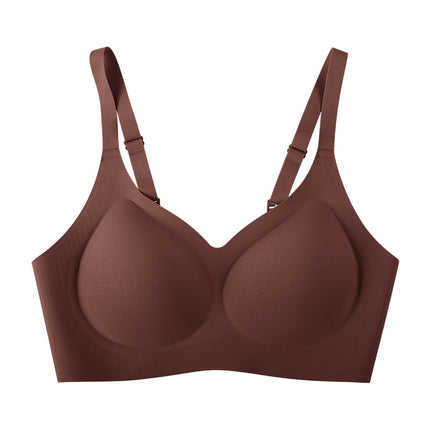 Fixed Cup, No Steel Ring, Jelly Seamless Bra for Women, Small Chest, Push-Up, Comfortable, Anti-Sagging Bra