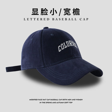 Big head hat summer wide brim female men's baseball cap cap four seasons sunscreen all-match face-showing small cap
