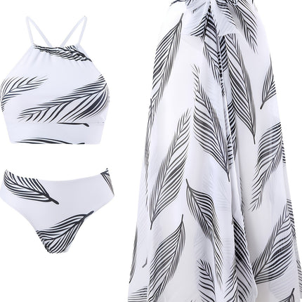New Printed Quality Bikini Bikini European and American Strap Split Suit Swimsuit Women's Bikini Swimsuit