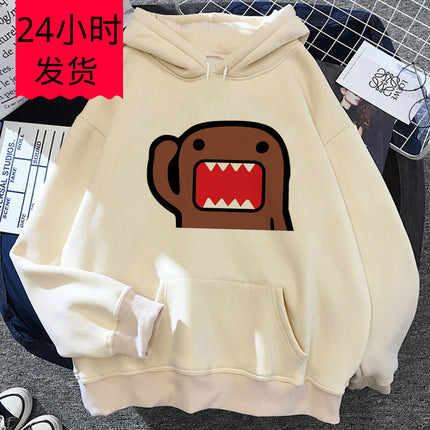 Domo Hoodie Manga Harajuku Soft Fabric Y2K Girls Sweatshirts Tracksuit the Y2K Modern Style Japan