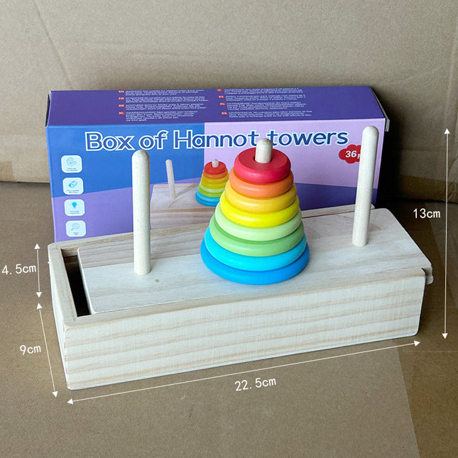 Hanota wooden 10-layer 8-layer 10-layer primary school students' intelligence development logical thinking children's toy storage box