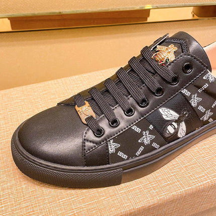 European Station Summer New Bee Men's Shoes Korean Breathable Sneakers Frosted Leather Casual Men's Fashionable Shoes