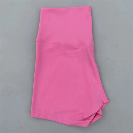 Dopamine Color Yoga Shorts Tight-Fitting High-Elastic Breathable Nude Sports Three-Point Bottoming Shorts Safety Pants